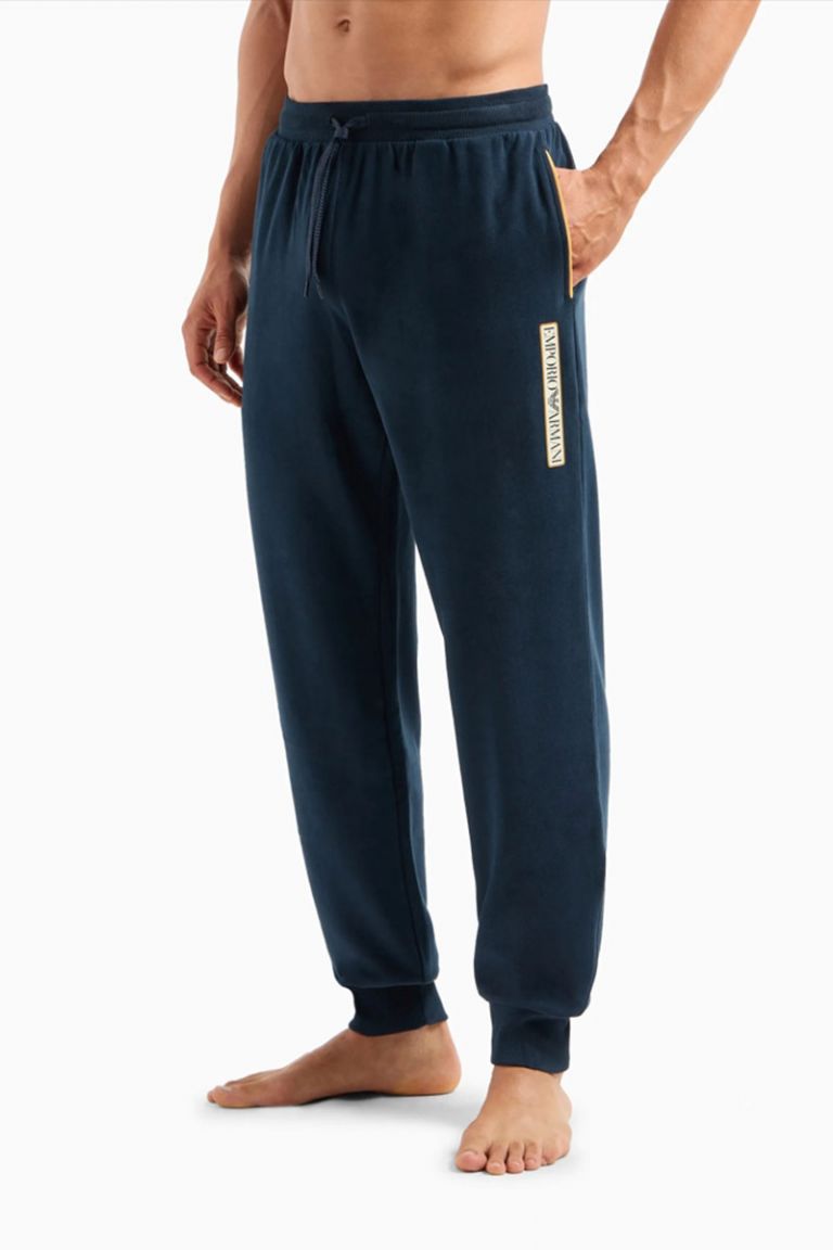 Pantaloni in felpa con logo Emporio Armani