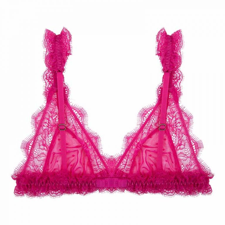 Triangolino Love Lace plumeti pink