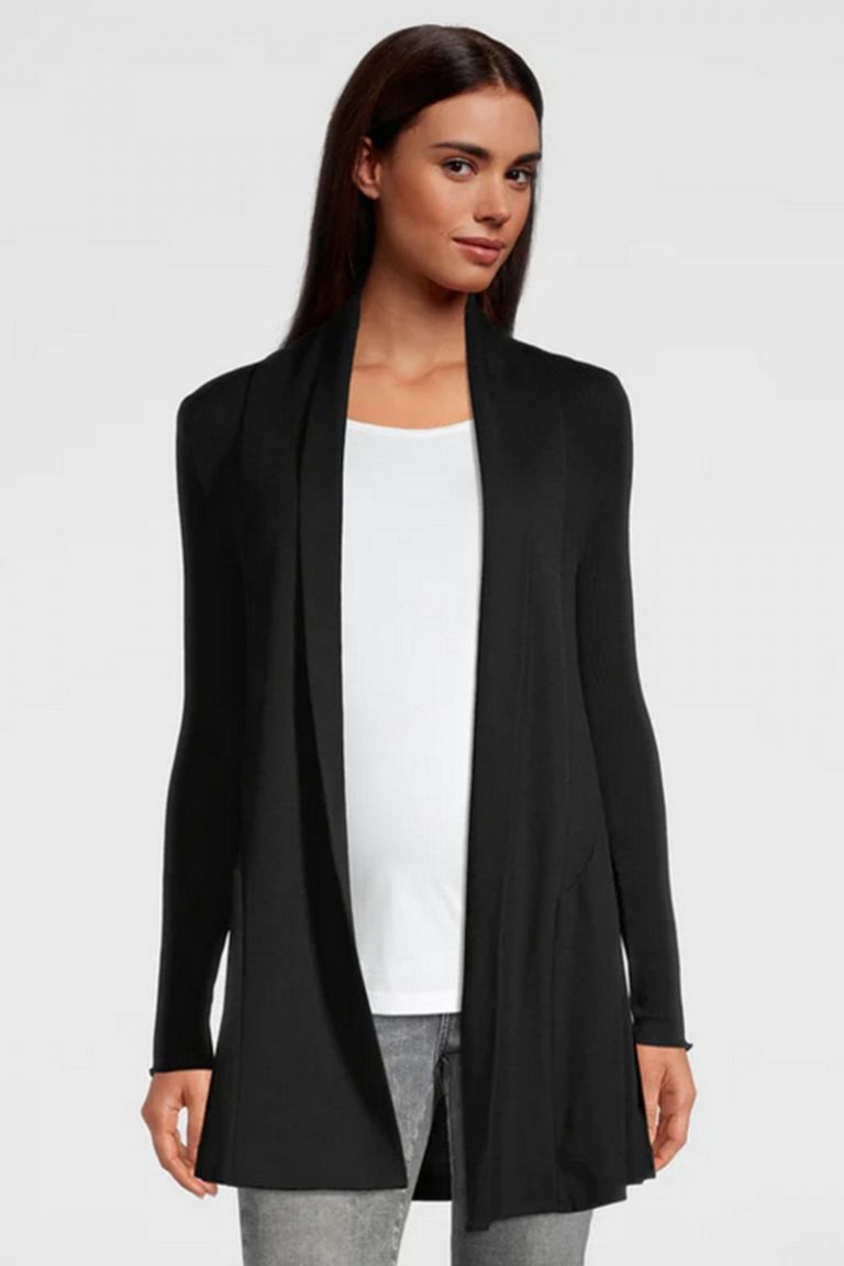 Cardigan lana e seta black Oscalito