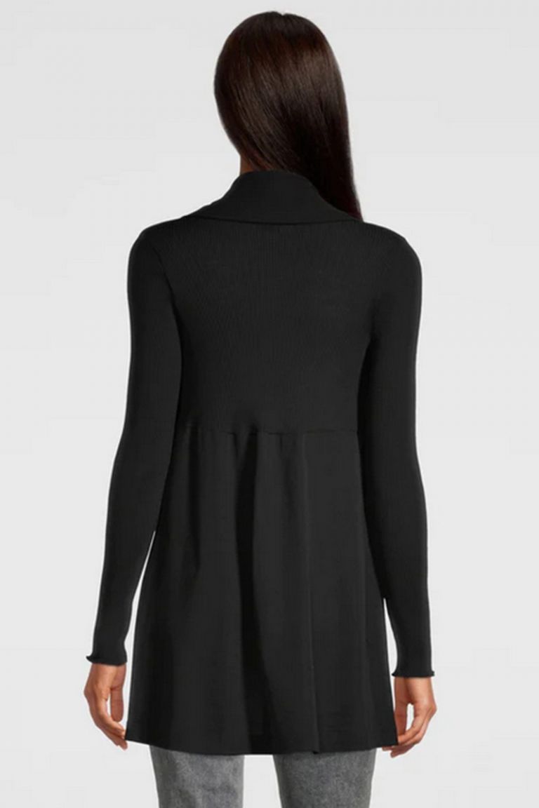 Cardigan lana e seta black