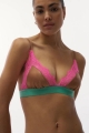 Triangolino Love Lace brown + fluo